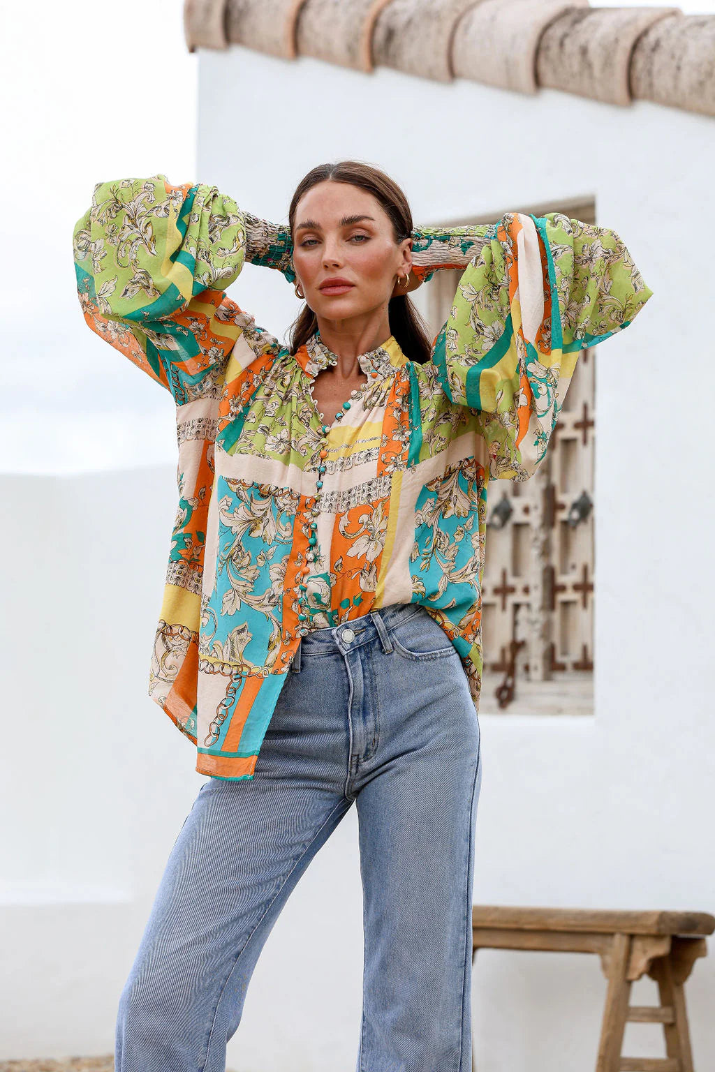 Jatea - Sicily Dreams Blouse - Green