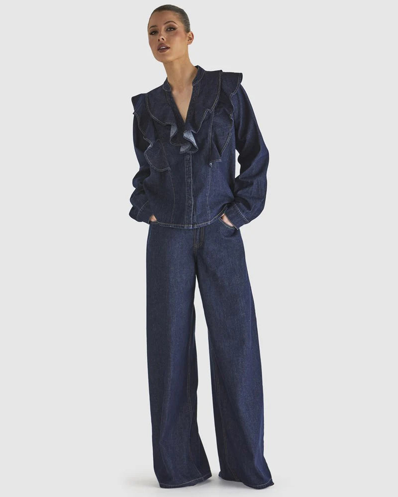 Fate & Becker - Soaring Shirt - Indigo Wash