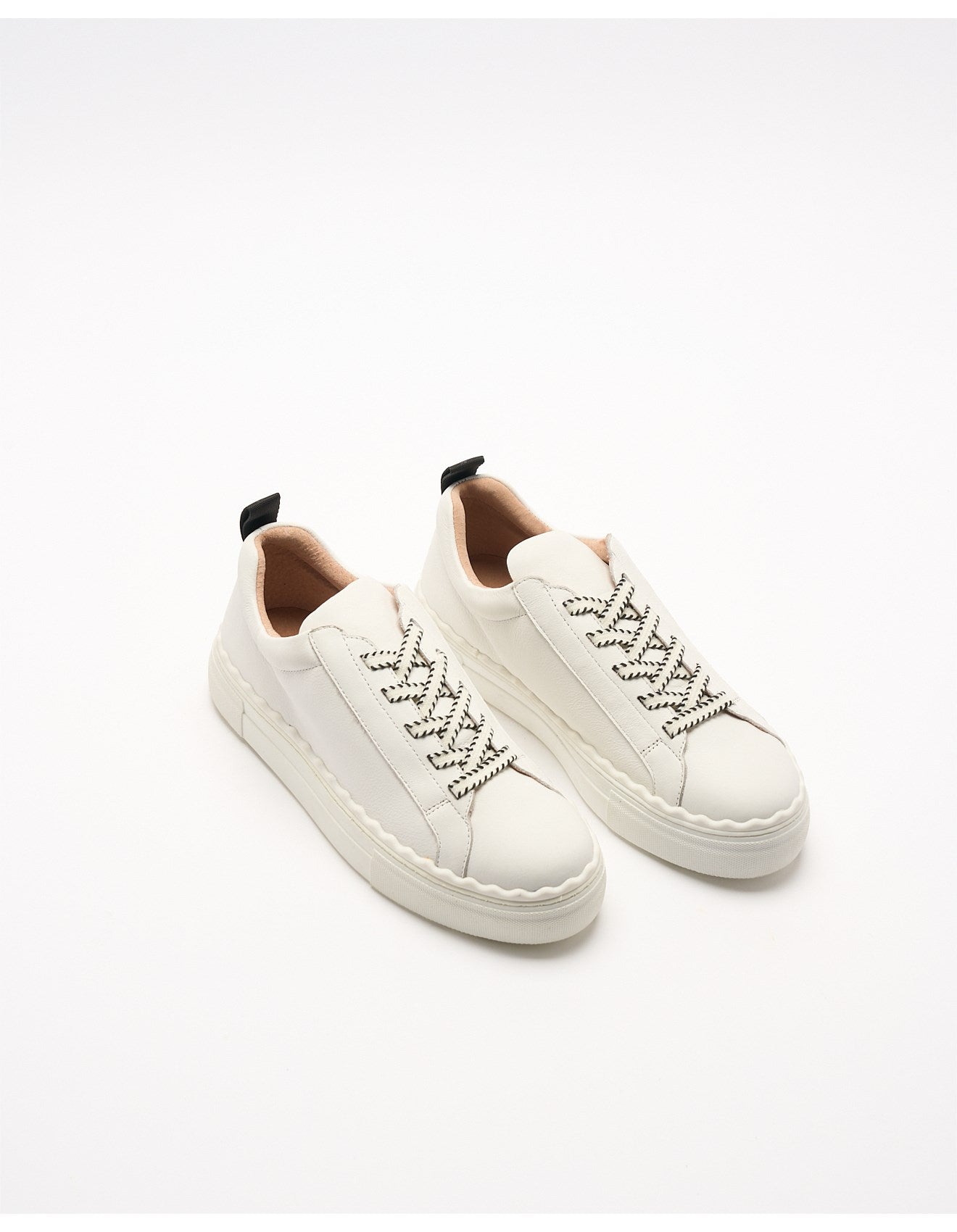 Walnut Melbourne - Hut Sneaker - White