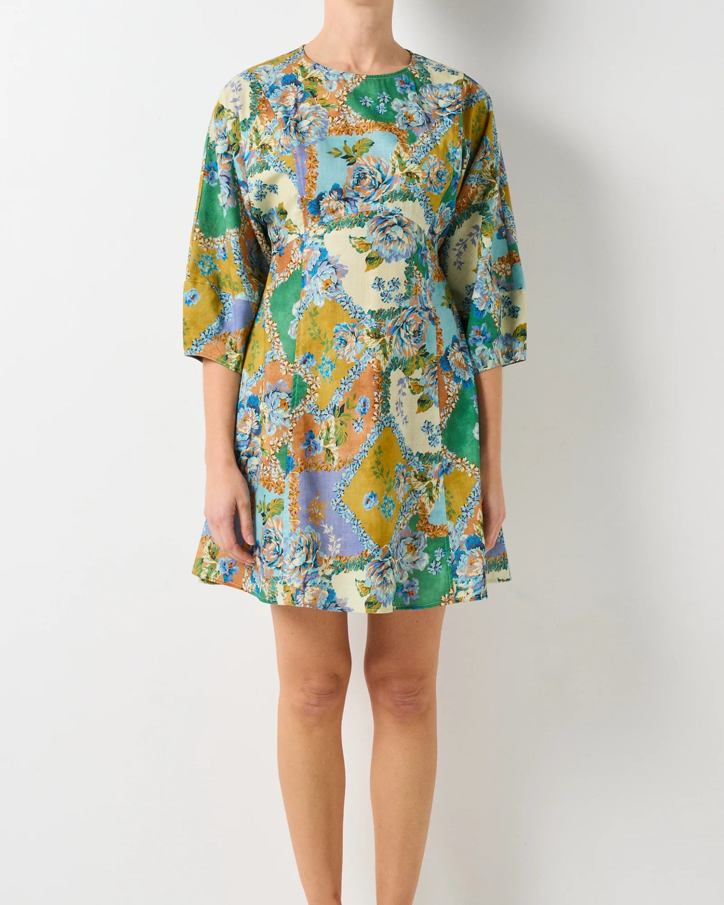 Walnut Melbourne - Rivoli Dress - Peony Patchwork
