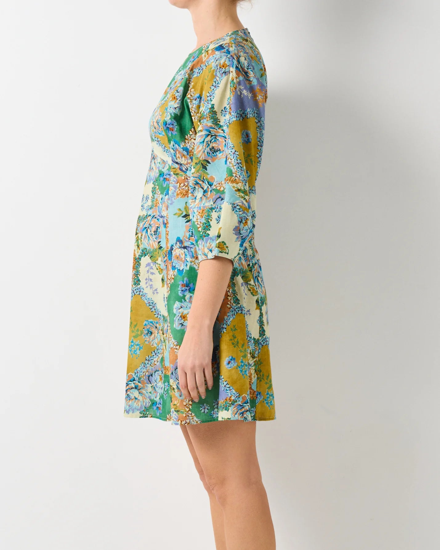 Walnut Melbourne - Rivoli Dress - Peony Patchwork