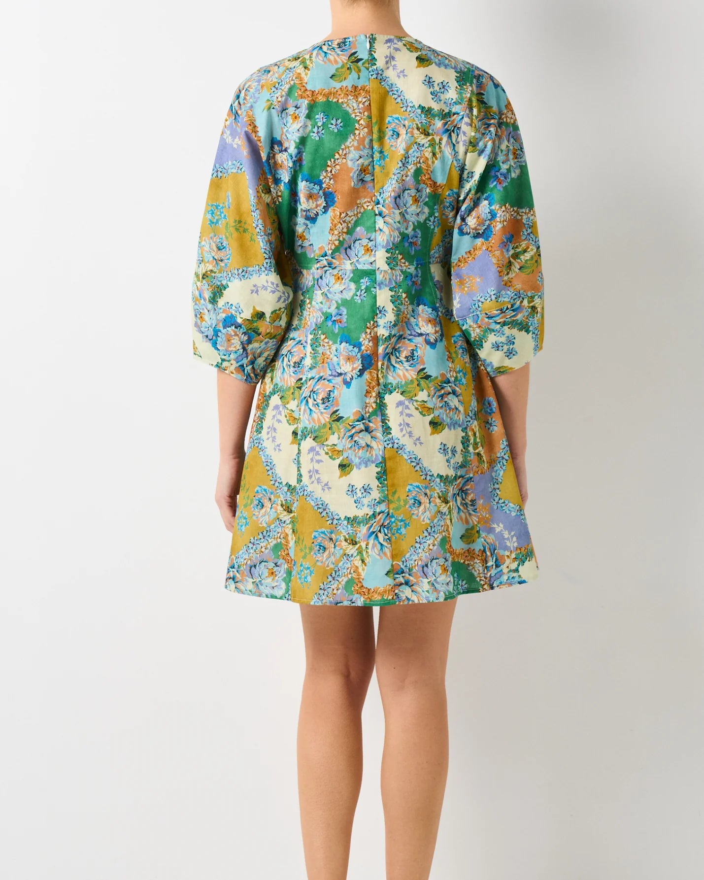 Walnut Melbourne - Rivoli Dress - Peony Patchwork