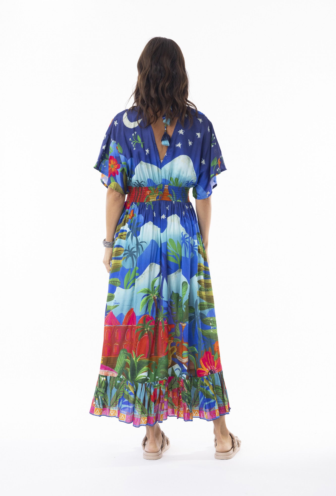 Escape by OQ - Arabian Nights Dress Shirred Waist