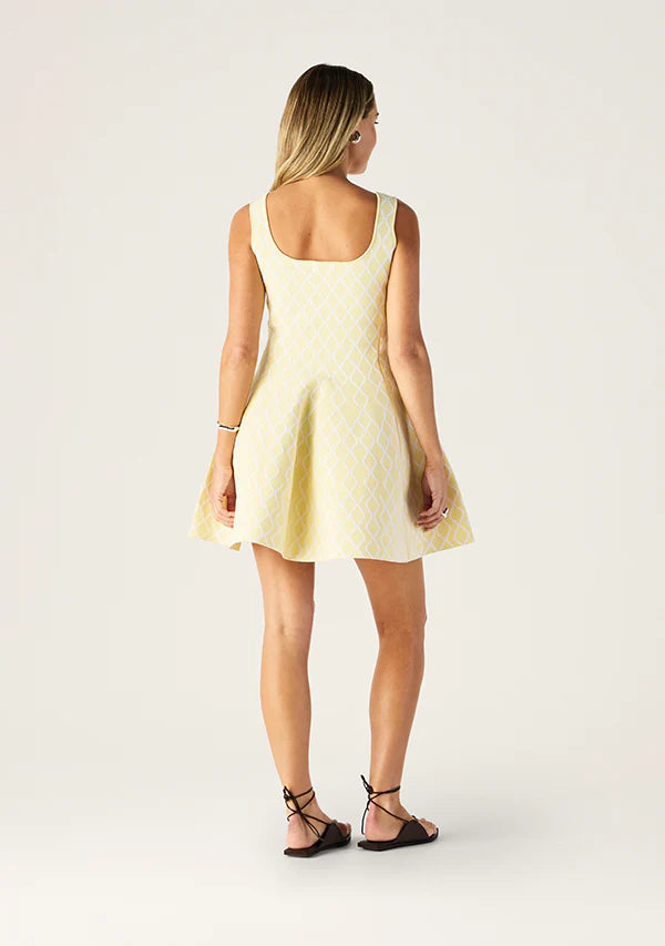 Mos the Label - Tropea Knit Mini Dress - Butter Yellow