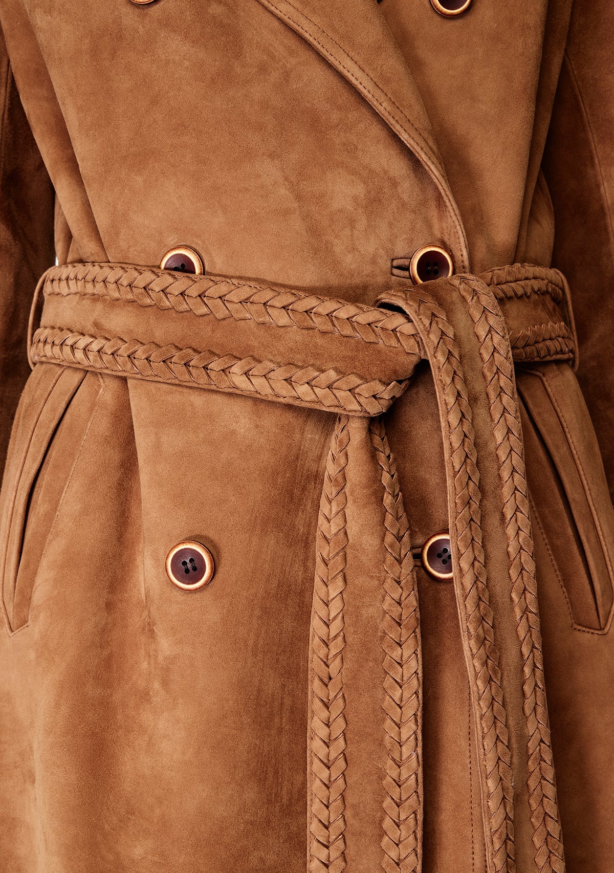 Mos the Label - Nola Suede Coat - Tan
