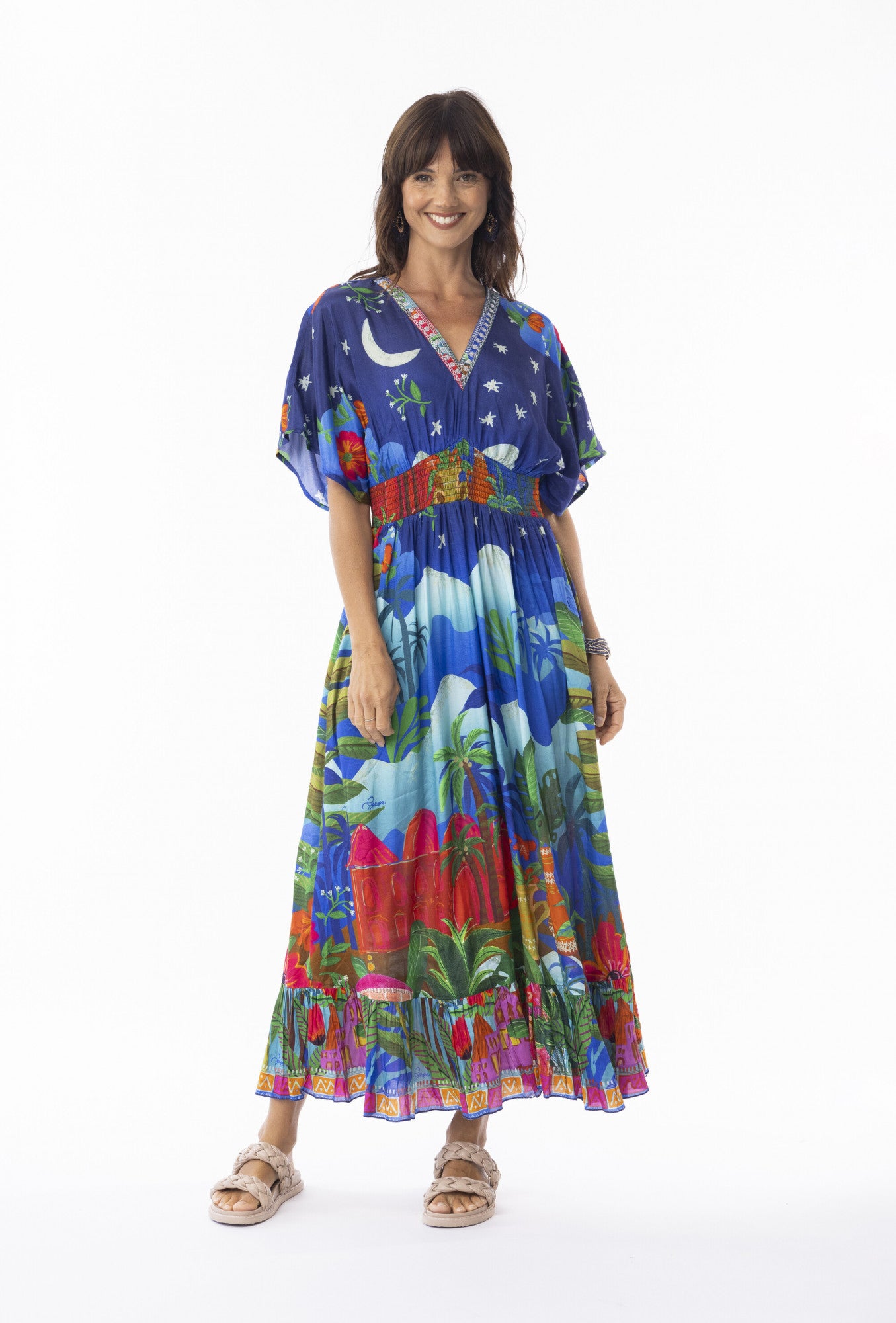 Escape by OQ - Arabian Nights Dress Shirred Waist