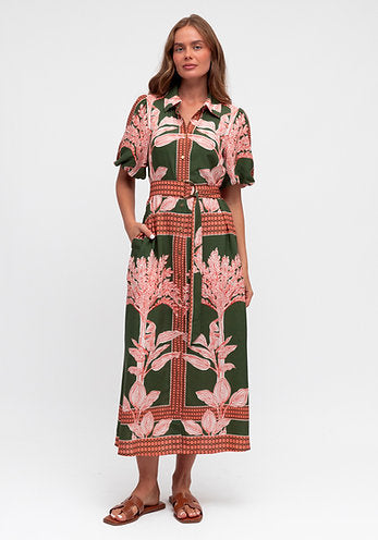 Sirena Midi Shirt Dress - Sundara