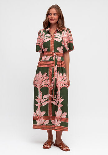 Sirena Midi Shirt Dress - Sundara