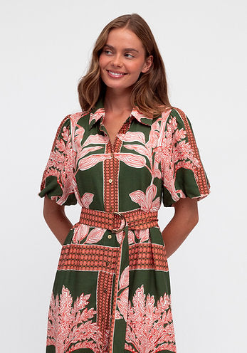 Sirena Midi Shirt Dress - Sundara