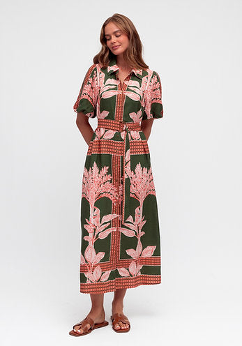 Sirena Midi Shirt Dress - Sundara