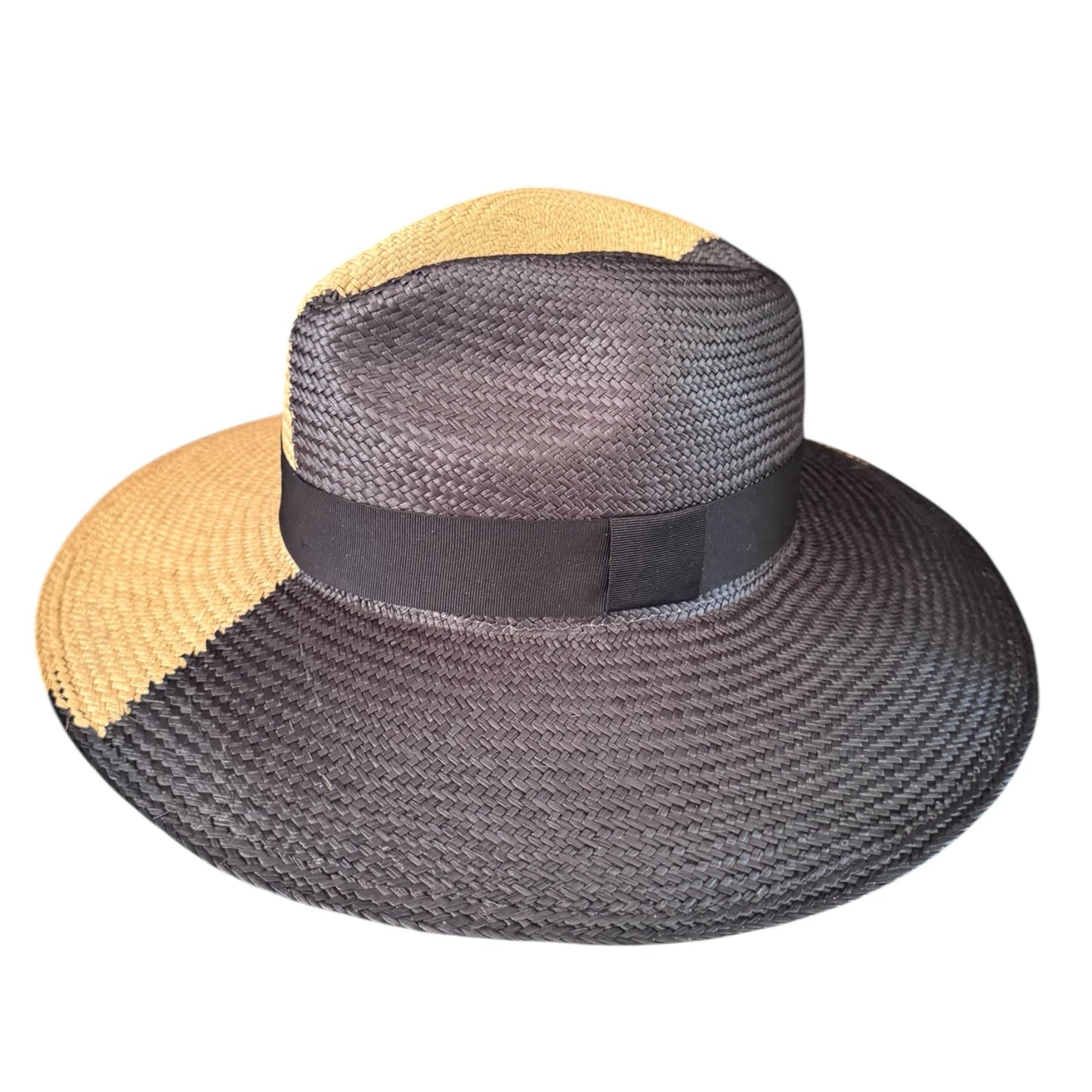 L'ora D'oro - Tarnee Panama Hat - Ink / Toast Bi Colour
