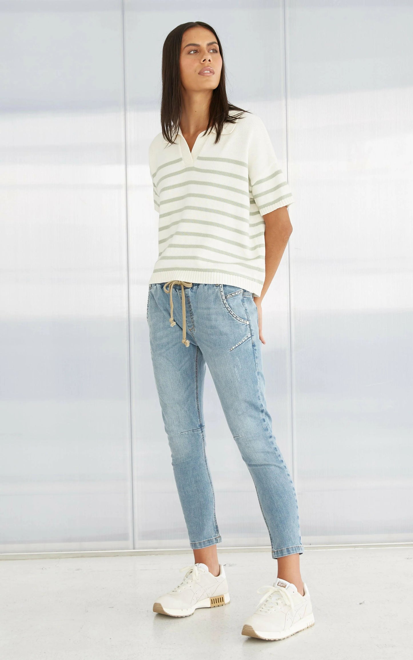 Dricoper Denim - Active Pearl Embellished Jeans