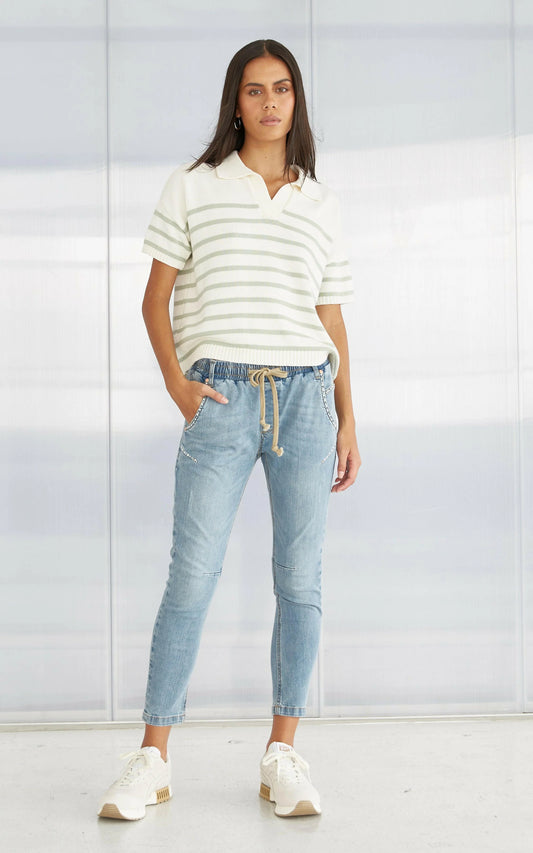 Dricoper Denim - Active Pearl Embellished Jeans