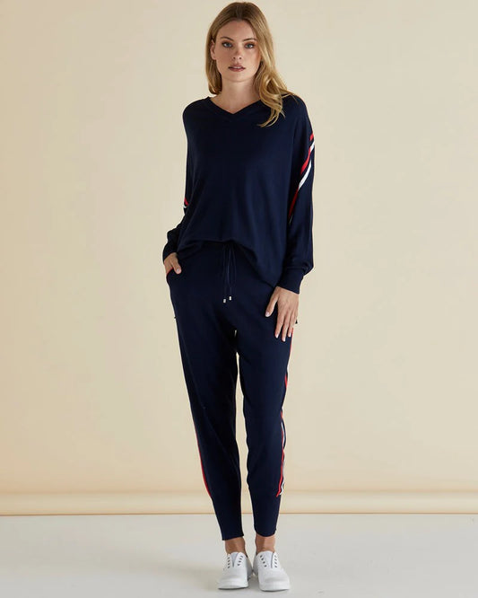 Betty Basics. - Aida Knit Pant - Navy