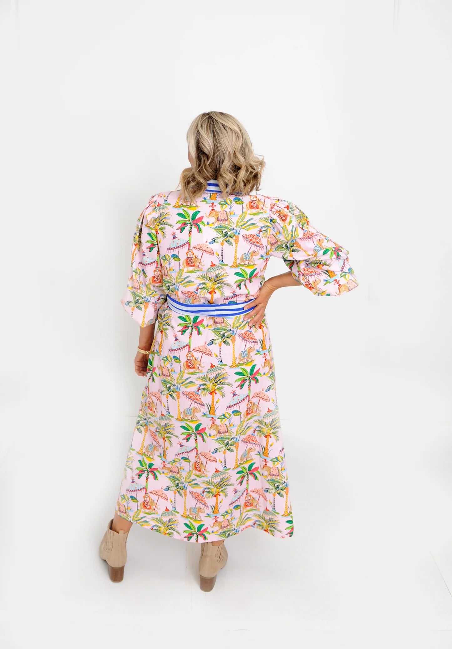 Safari Long Dress - Safari Print