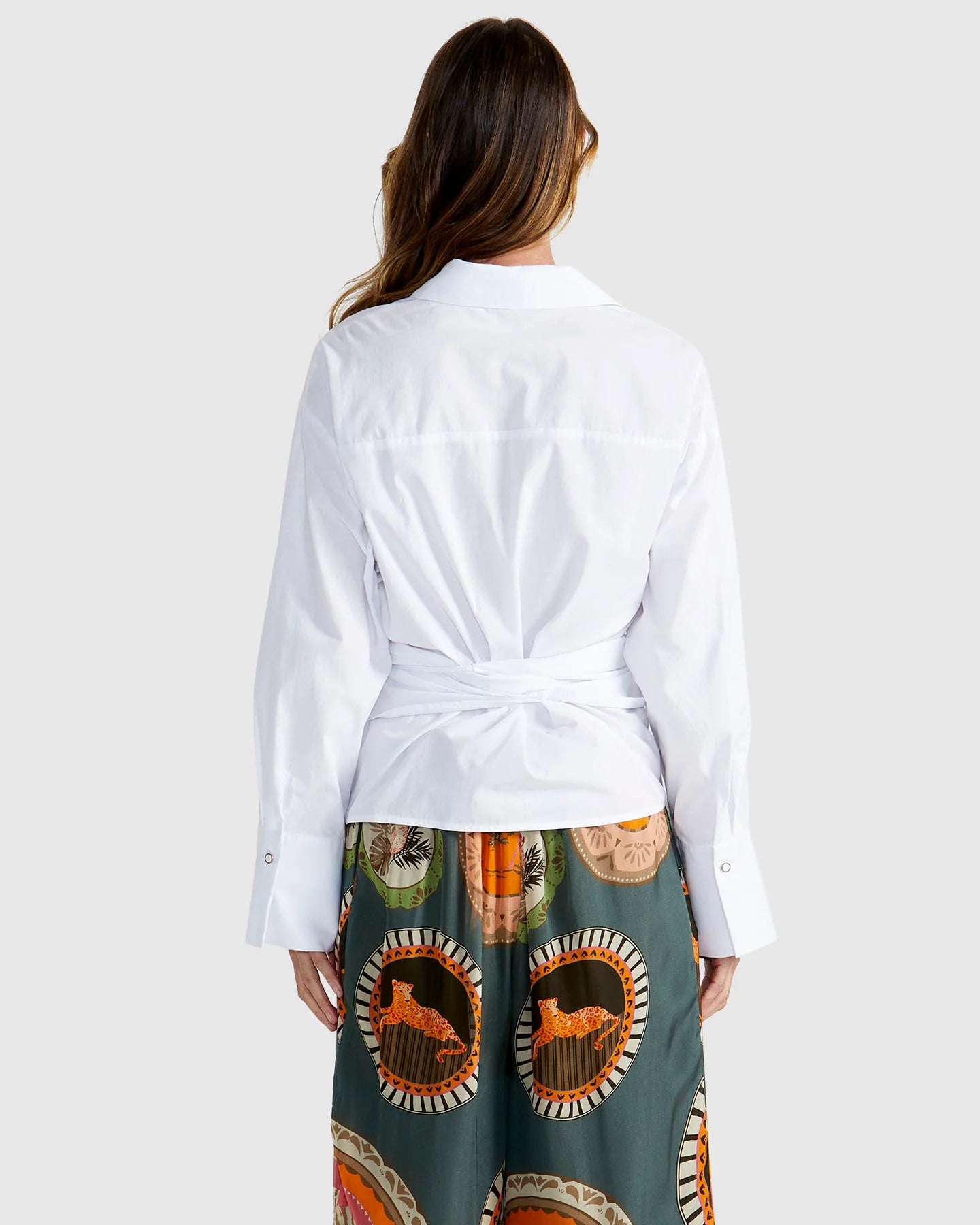 Fate & Becker - Wildflare Wrap Shirt - White