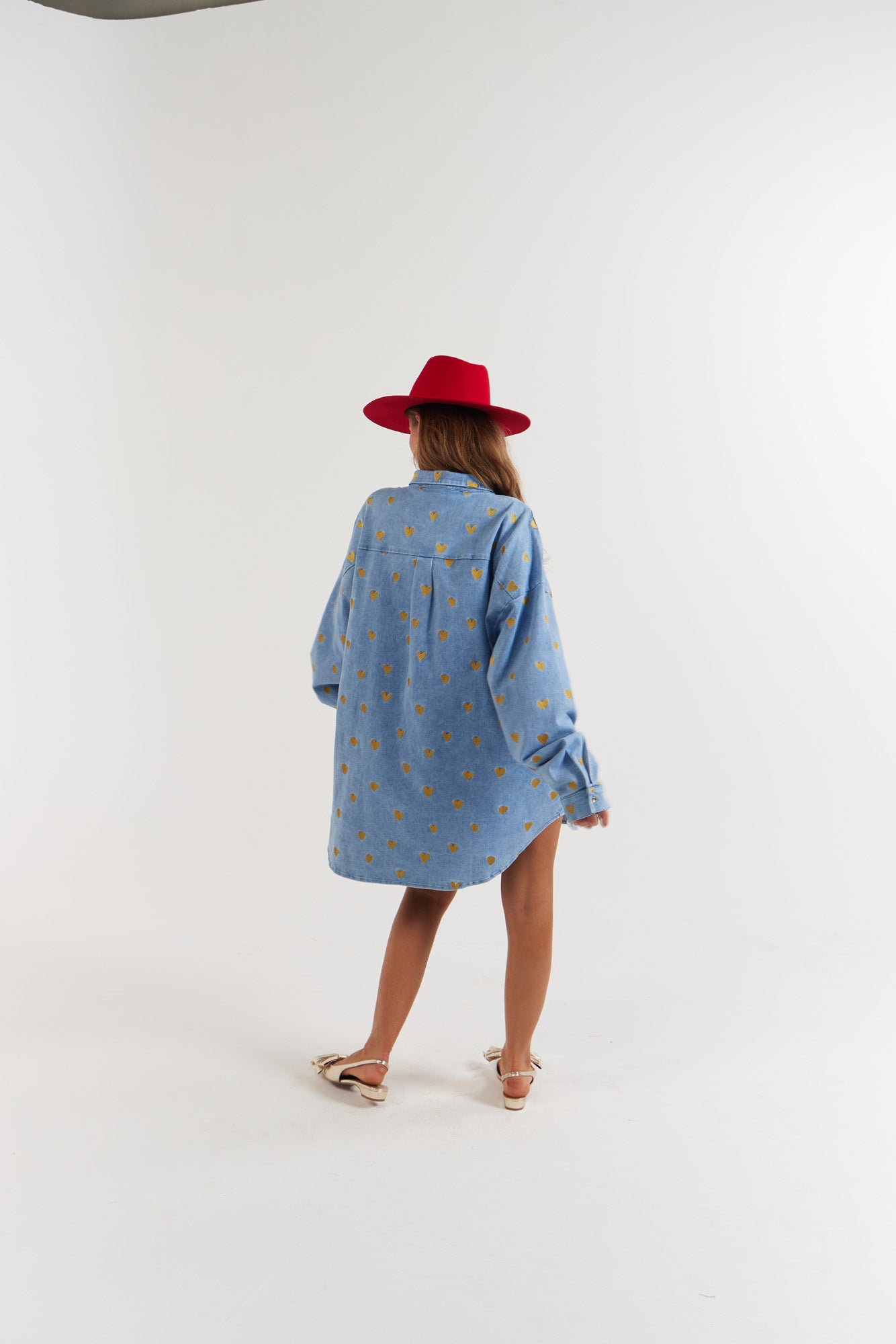 La Bohème Girls - Clyde Shirt - Denim Hearts