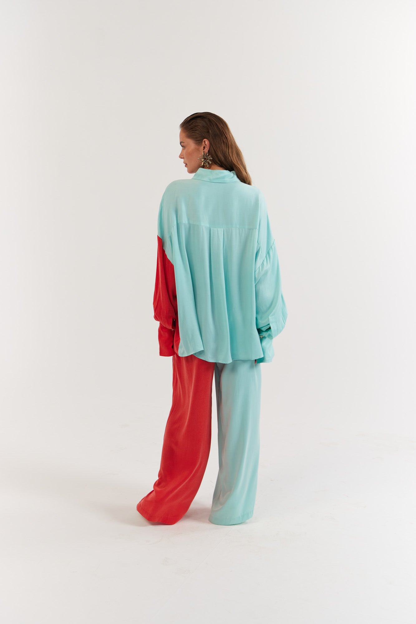 La Bohème Girls - Beau Shirt - Tangerine Aqua