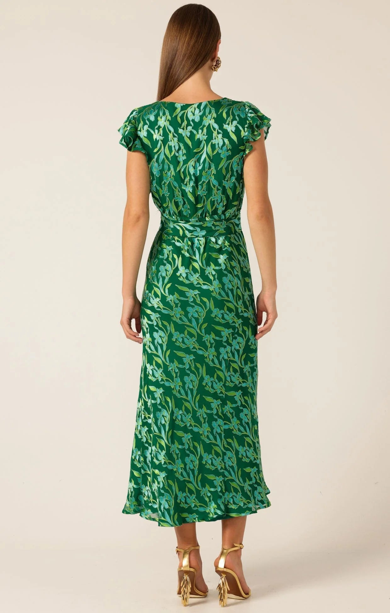 Sacha Drake - Fleur De Lys Dress - Green. Botanical