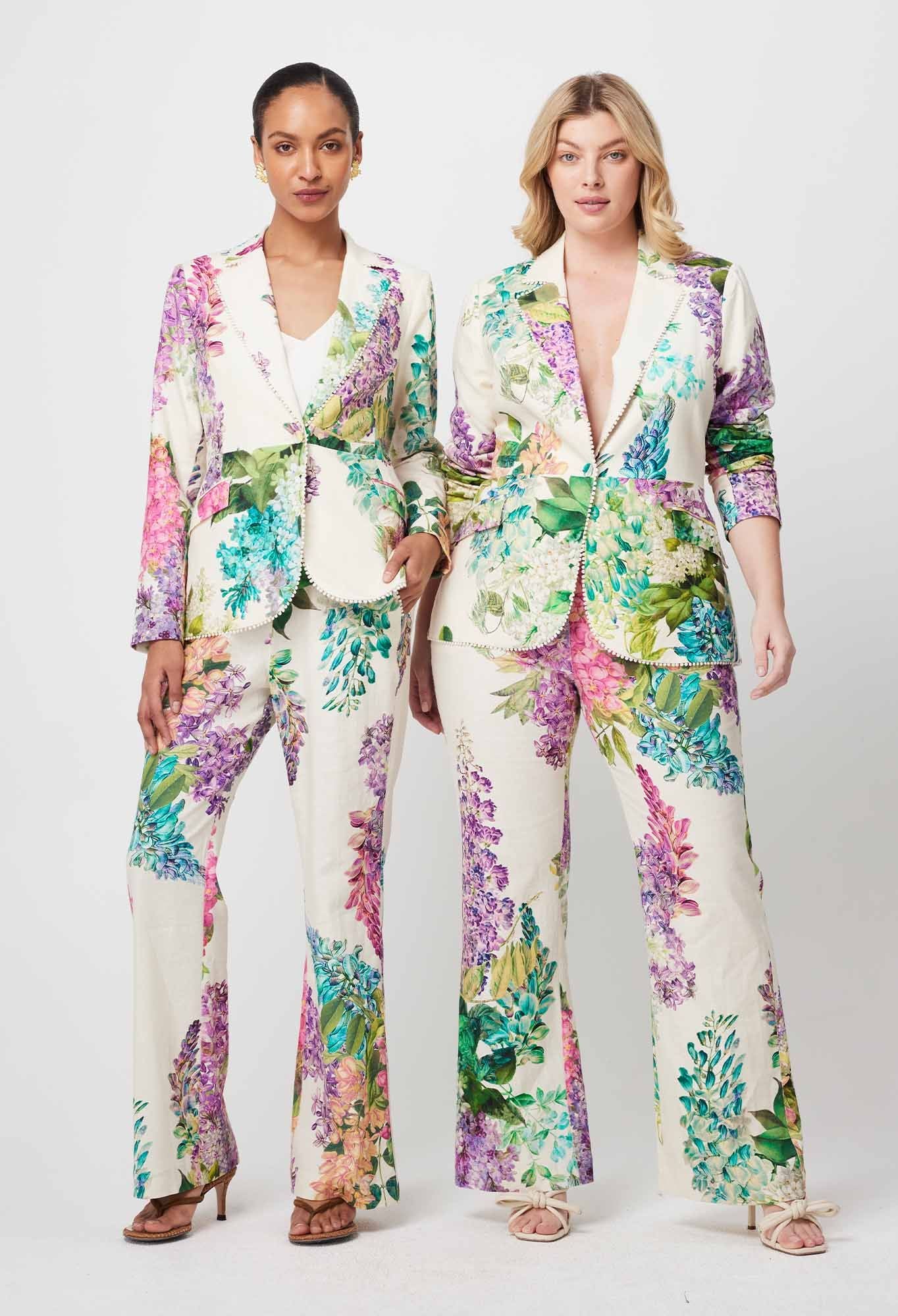 Once Was - Bahia Stretch Linen Viscose Blazer - Wisteria Alba