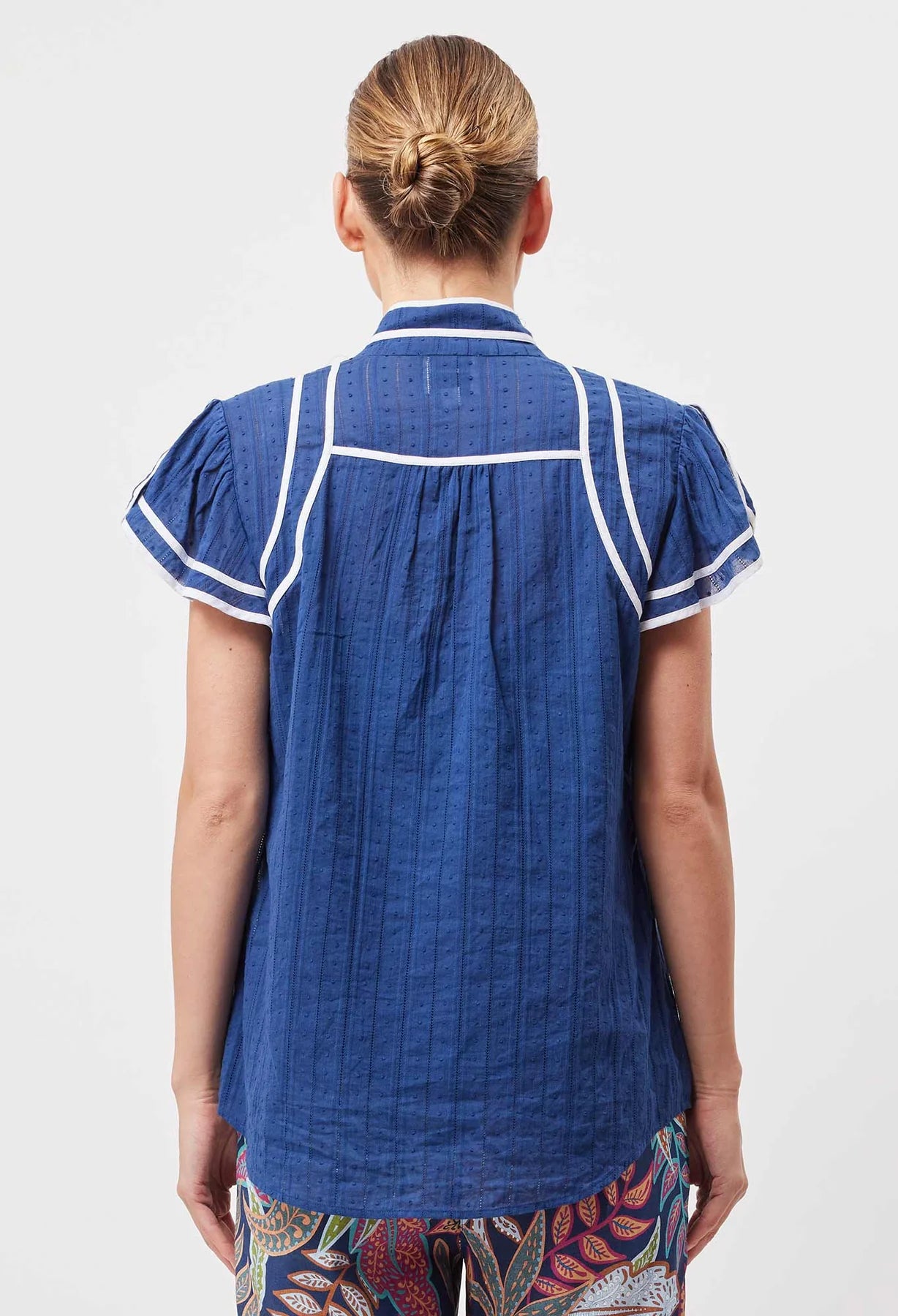 Sale - Once Was - Panama Cotton Clip Spot Top – Marino