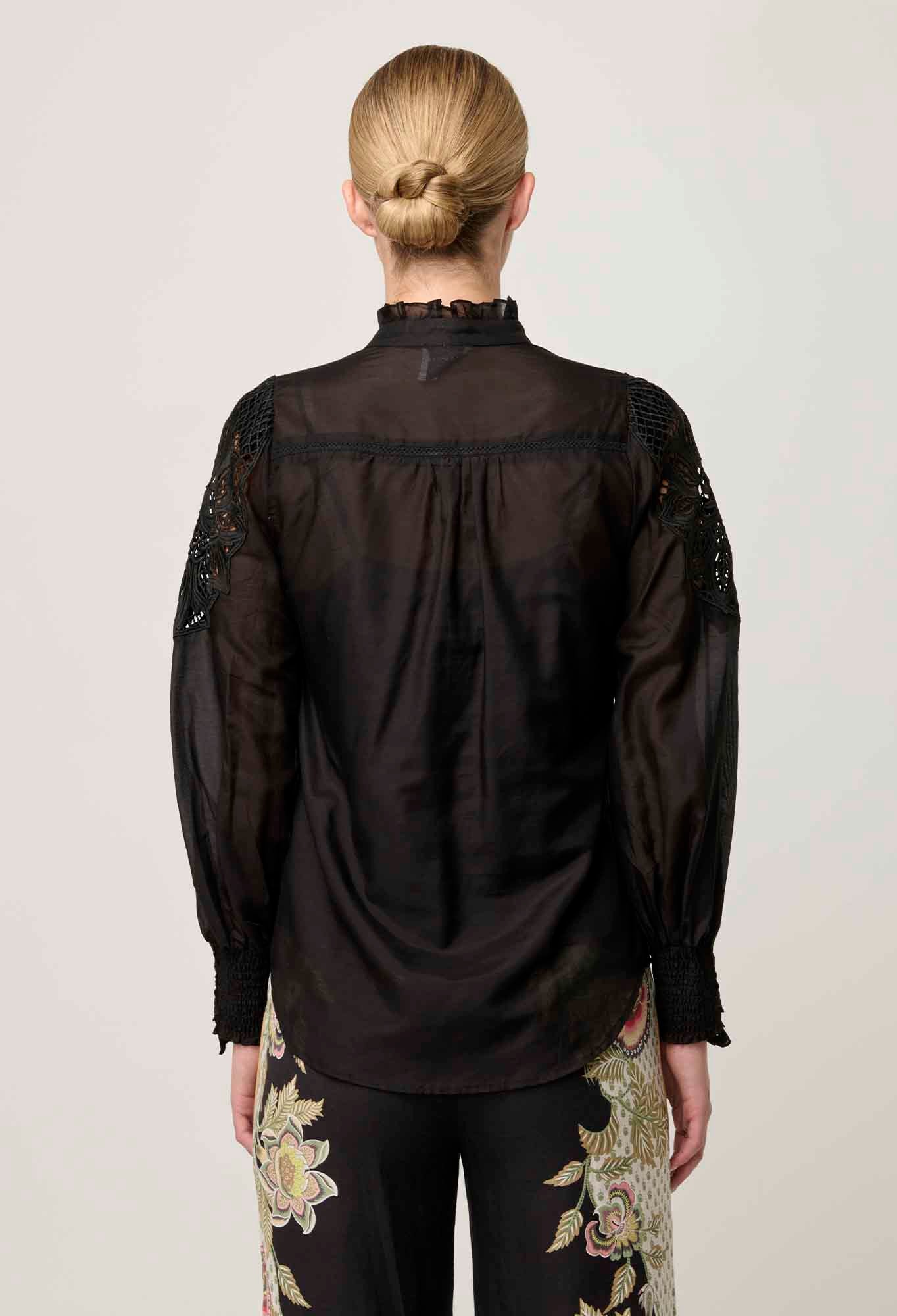Once Was - Sevilla Cotton Silk Shirt - Onyx