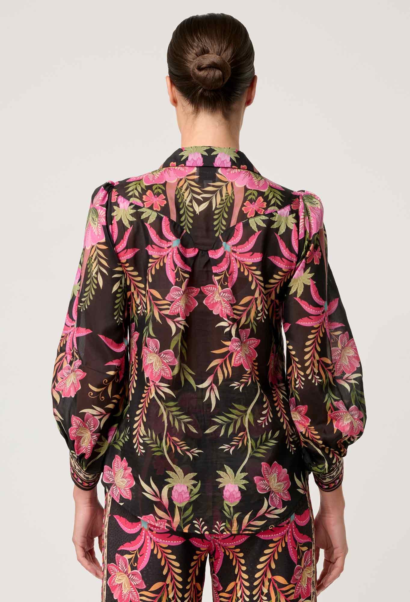 Once Was - Elysian Silk Cotton Shirt - Anthos Lotos