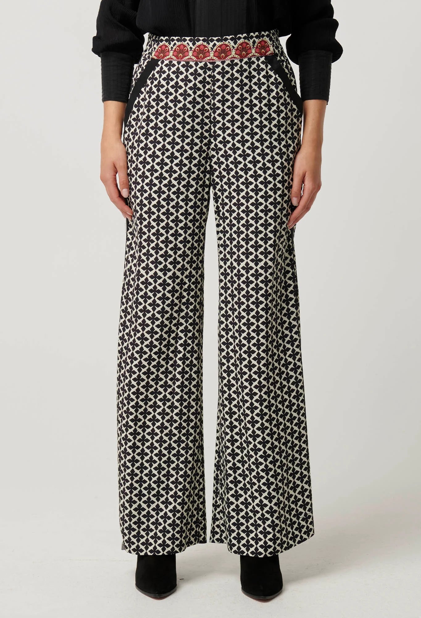 Once Was - Willow Viscose Dobby Pant - Country Tapestry