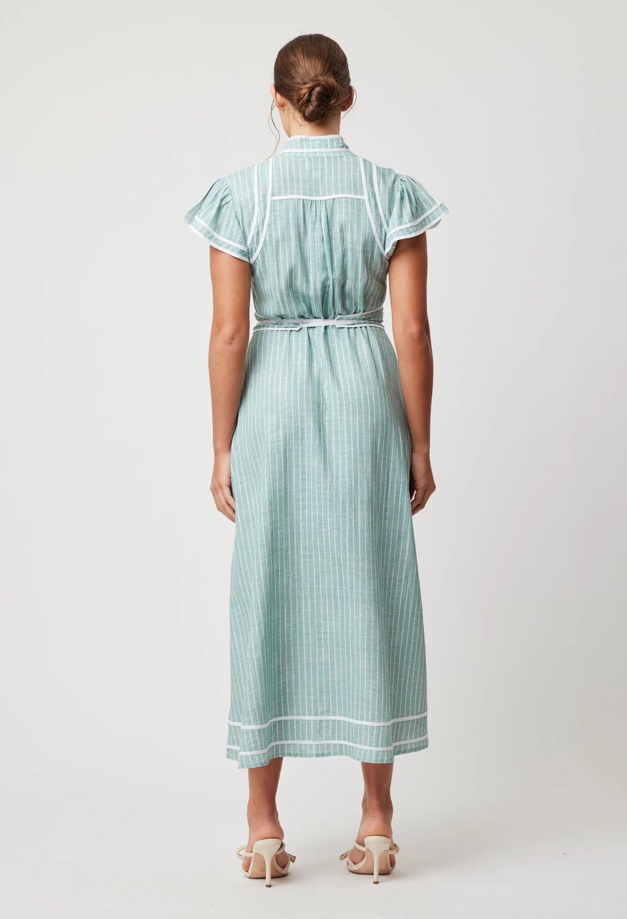 Once Was - Panama Linen Viscose Dress – Capri Stripe