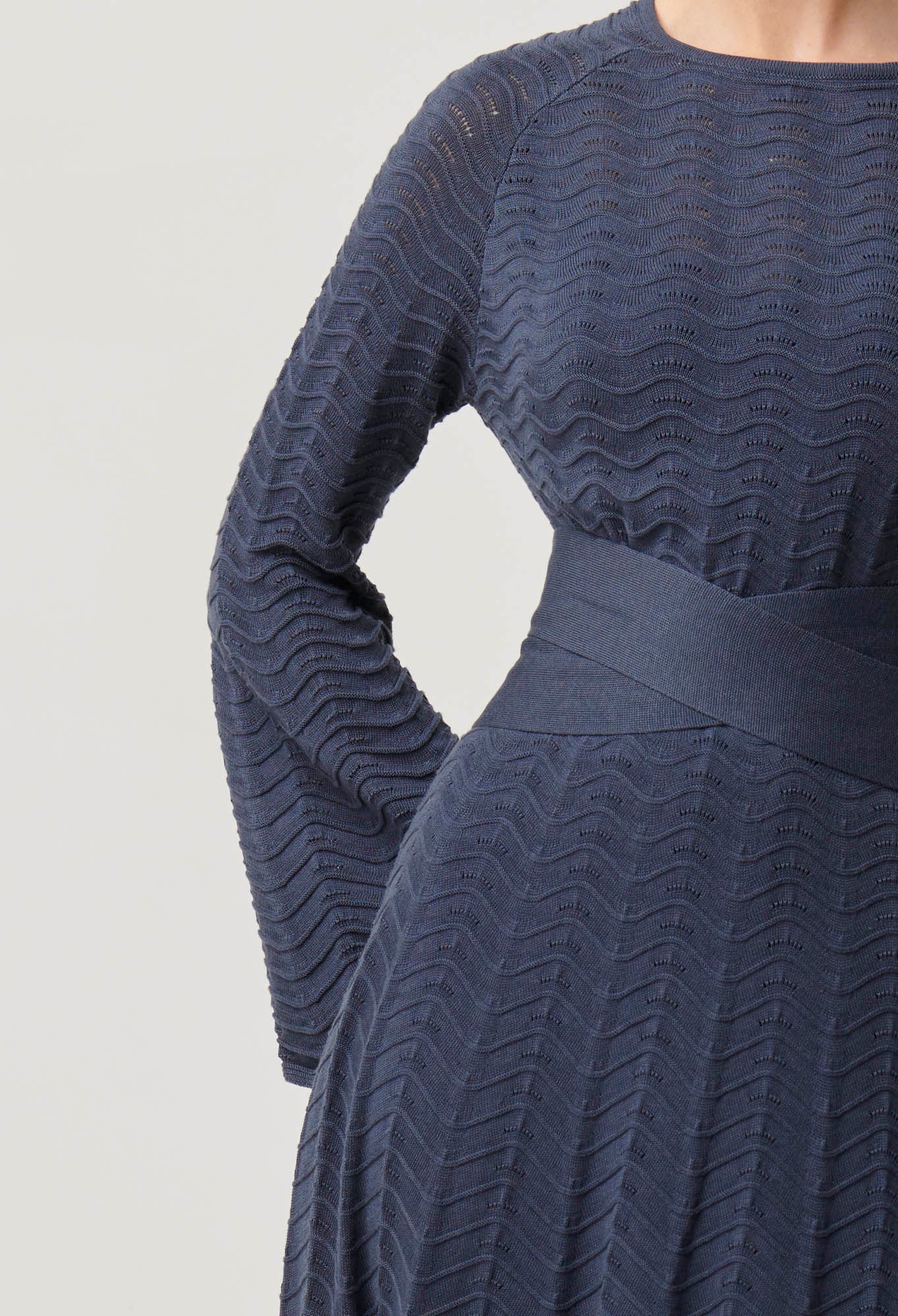 Once Was - Everett Cotton Lyocell Knit Dress - Bluestone