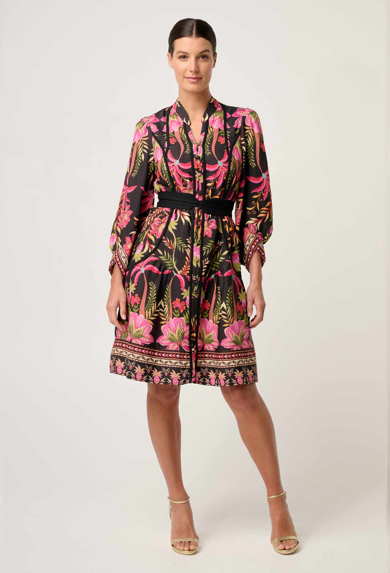 Once Was - Aurelia Viscose Lace Dress - Anthos Lotos