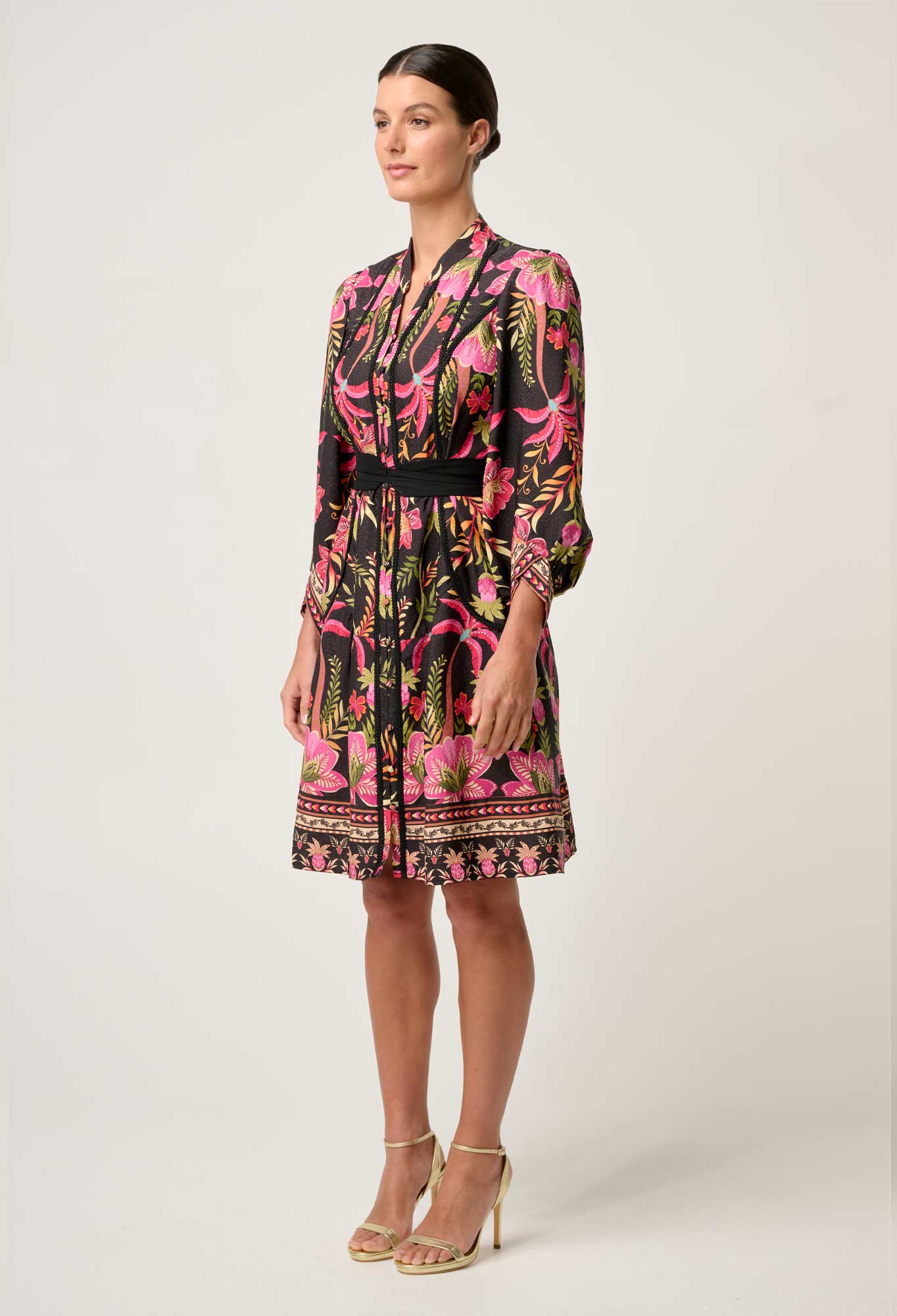 Once Was - Aurelia Viscose Lace Dress - Anthos Lotos