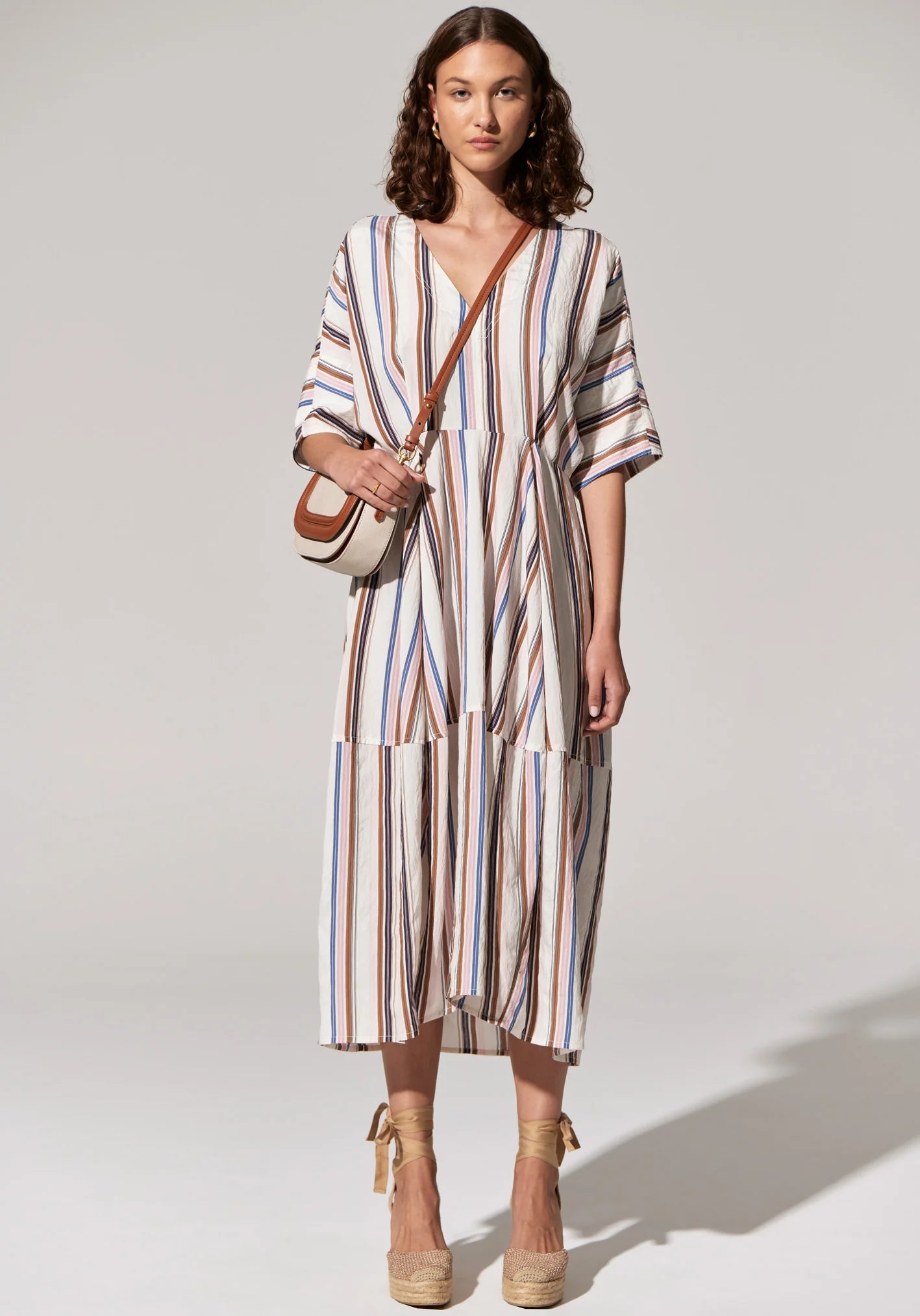 Pol Clothing - Jet Day Dress - Jet Multistripe