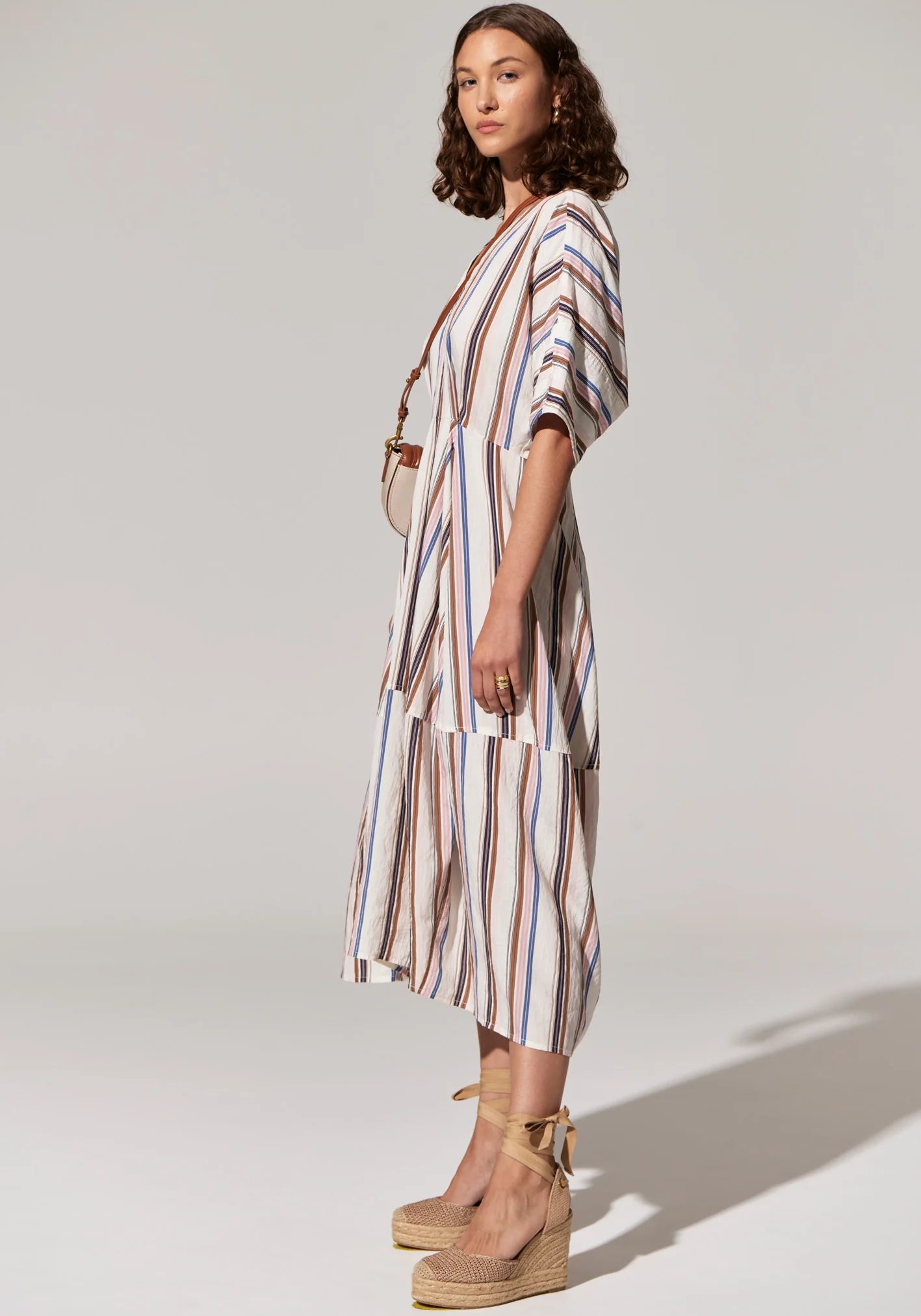 Pol Clothing - Jet Day Dress - Jet Multistripe