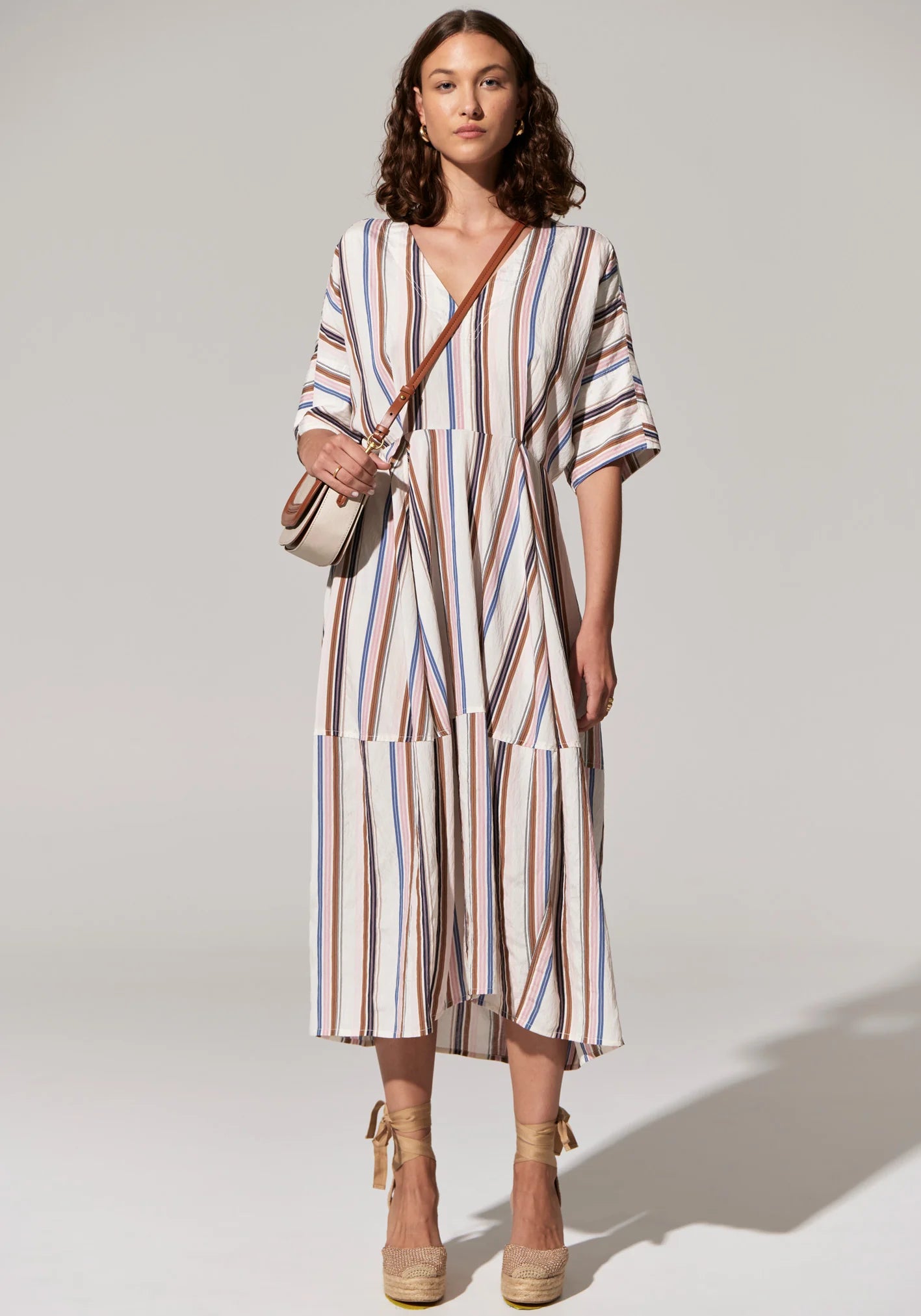 Pol Clothing - Jet Day Dress - Jet Multistripe