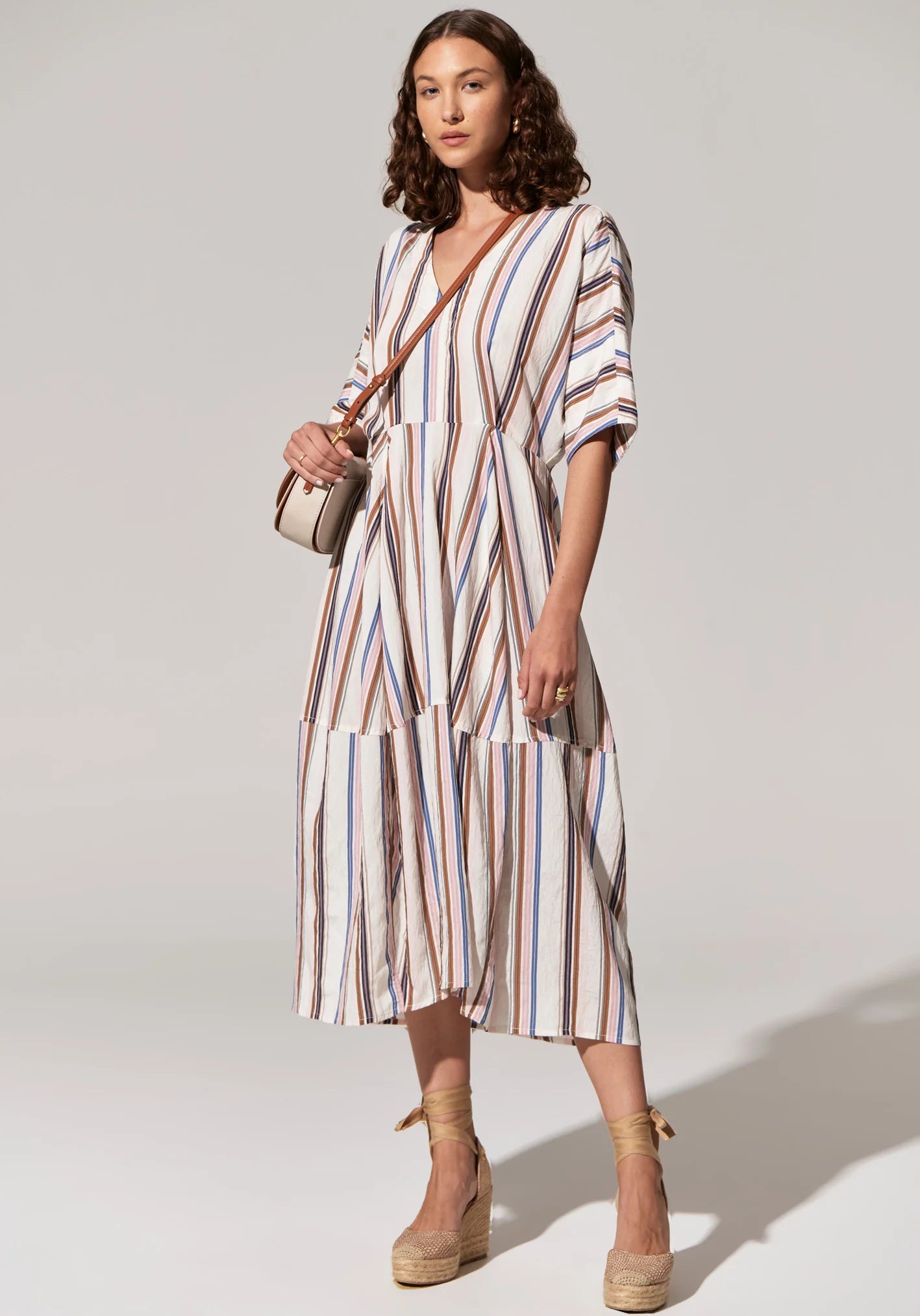 Pol Clothing - Jet Day Dress - Jet Multistripe