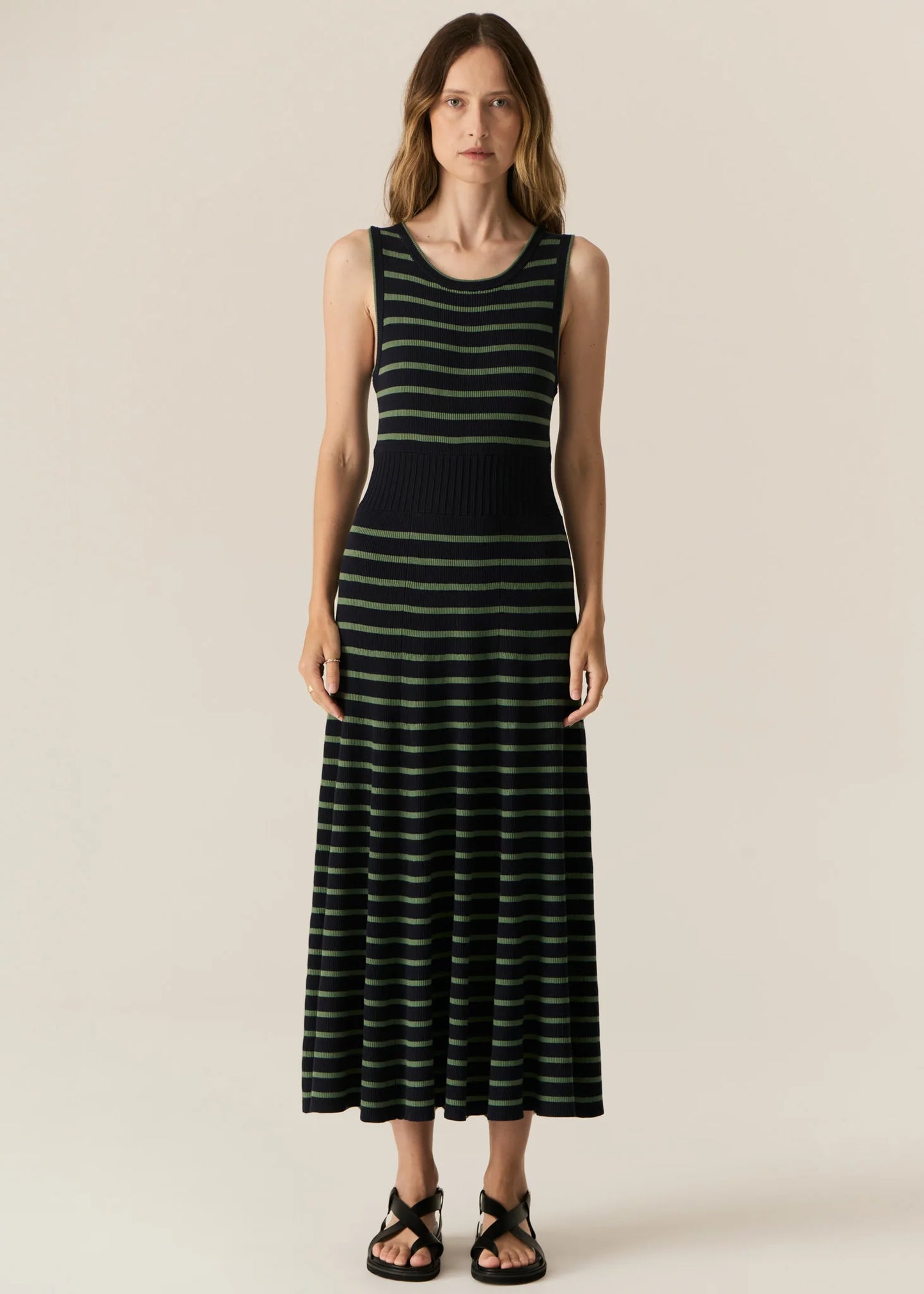 Pol Clothing - Luca Tank Dress - Ink Green