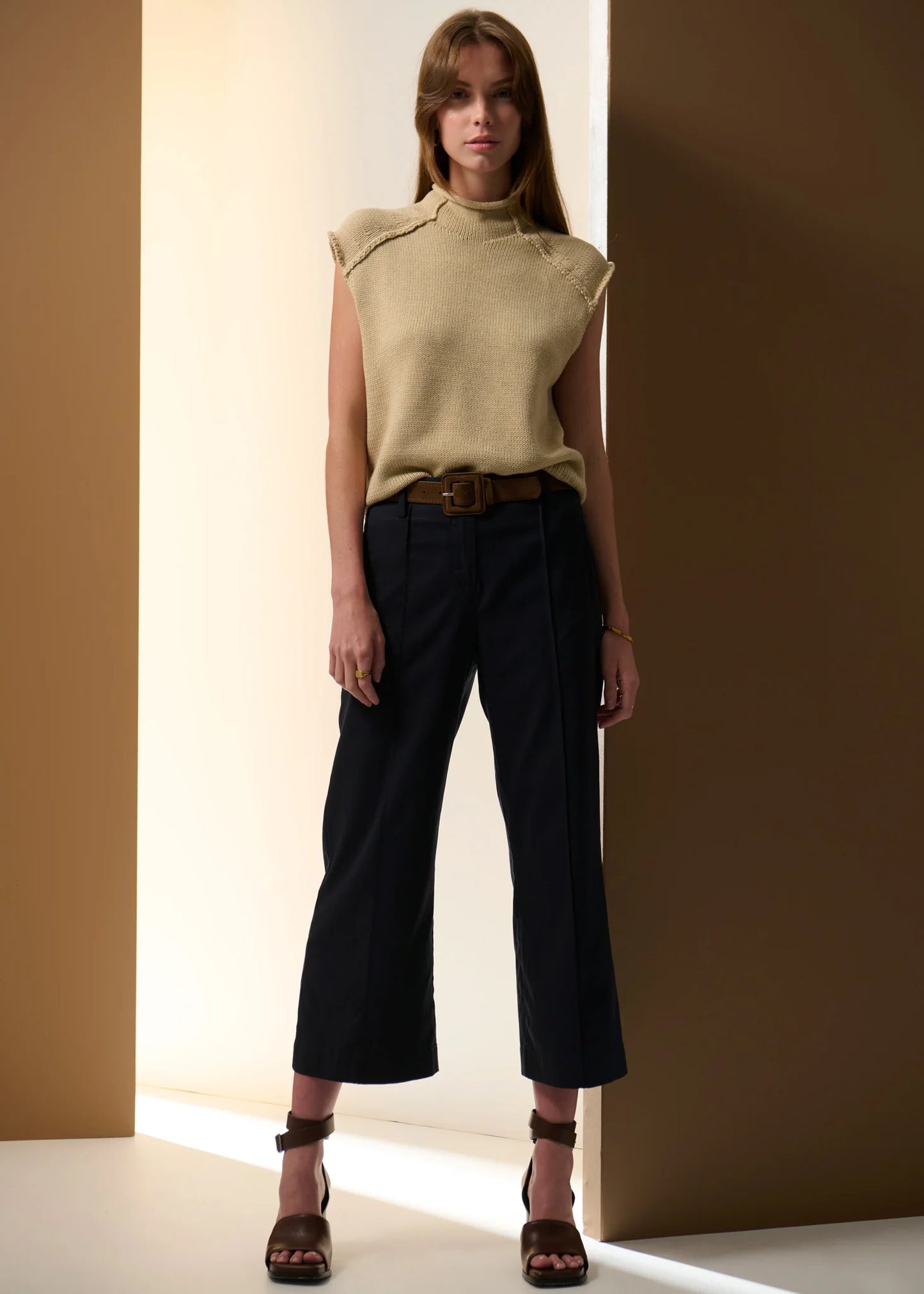 Pol Clothing - Odette Belted Pant - Ink