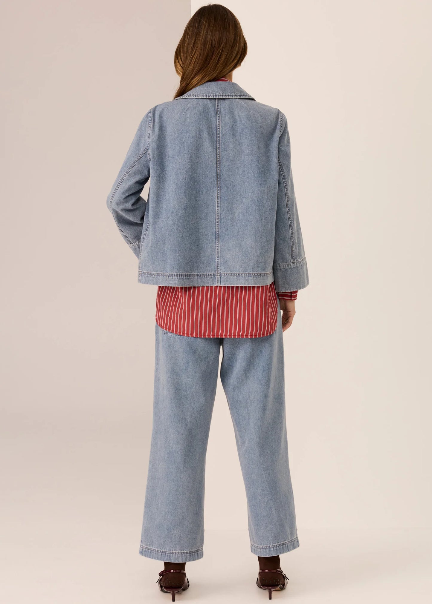 Pol Clohting - Andie Denim Jacket - Blue Wash