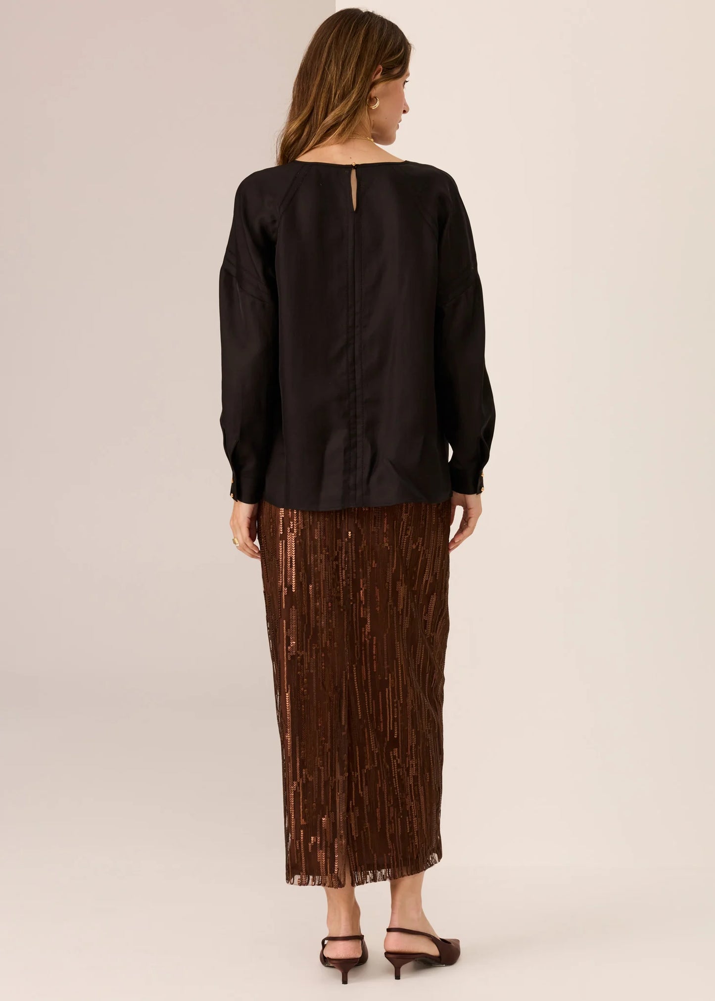 Pol Clothing - Sequence Skirt - Chocolate