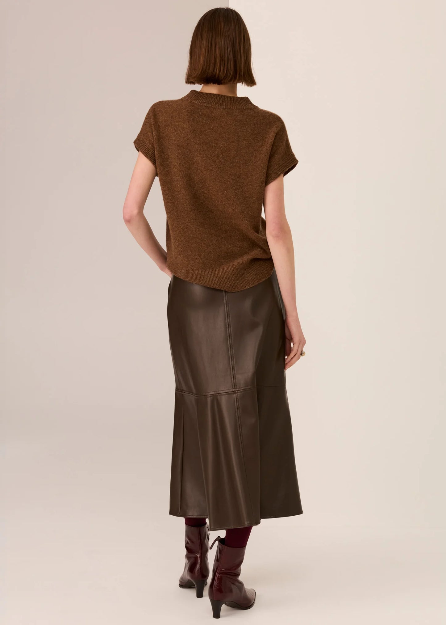 Pol Clothing - Hugo Skirt - Chocolate