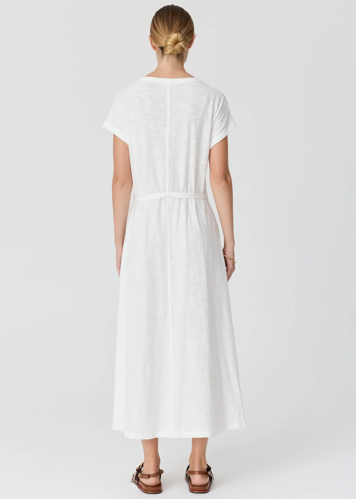 Pol Clothing - Mast Tee Dress - White
