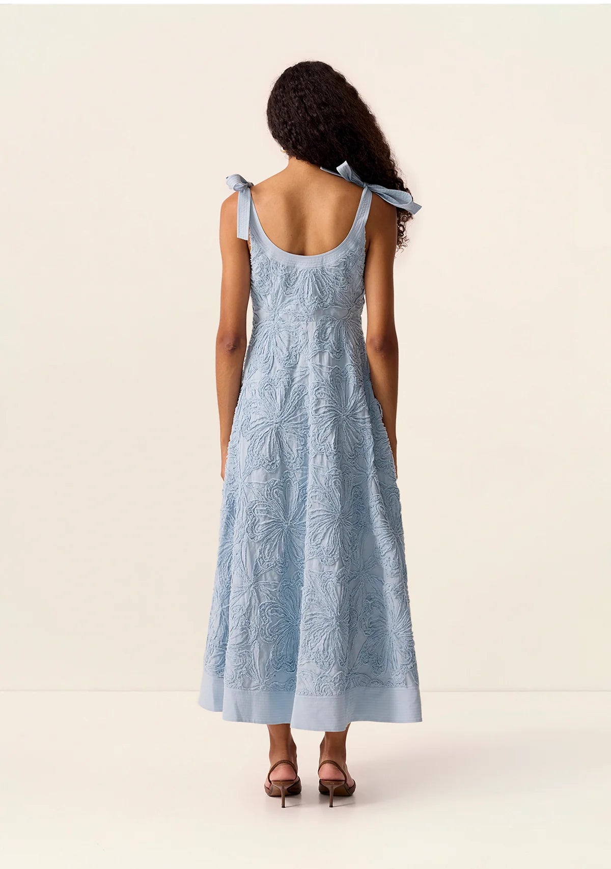 Mos the Label - Blossom Strappy Midi Dress - Wave
