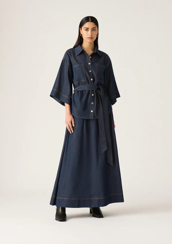 Mos the Label - Cleo Denim Shirt - Indigo