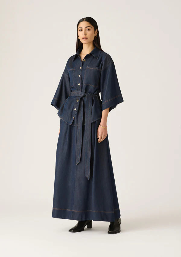 Mos the Label - Cleo Denim Shirt - Indigo