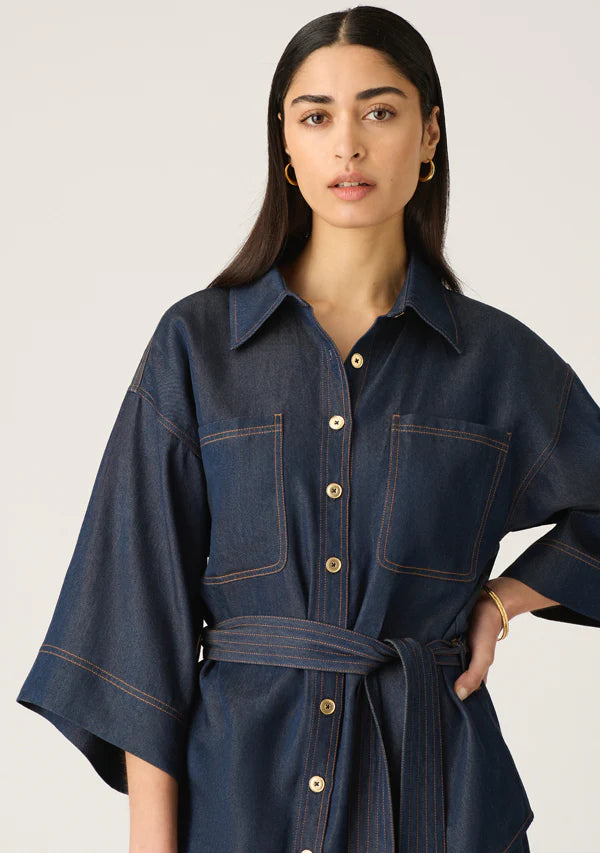 Mos the Label - Cleo Denim Shirt - Indigo