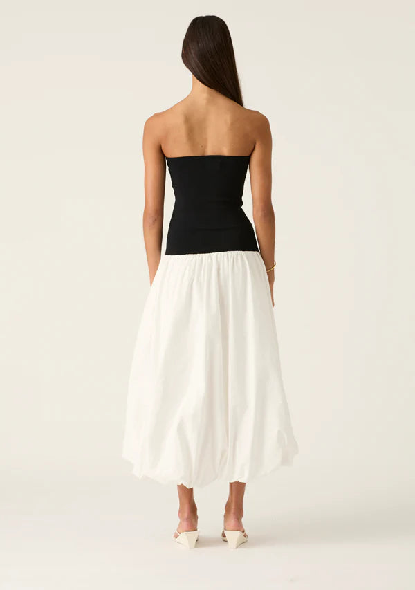Mos the Label - Sophia Strapless Dress - Black White