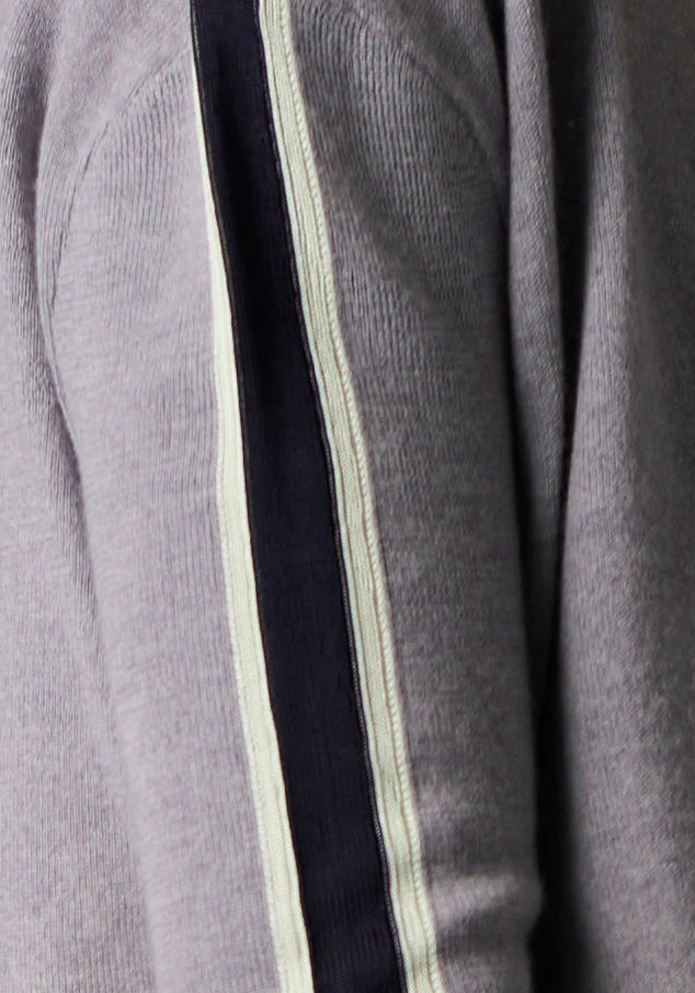 40% OFF - Pol Clothing - Bennet Drape Back Knit - Silver Ink Mist