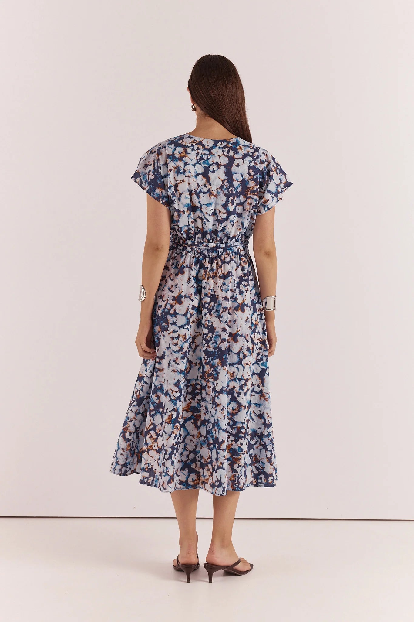 Sass - Nazalia Tie Waist Dress - Violet Floral