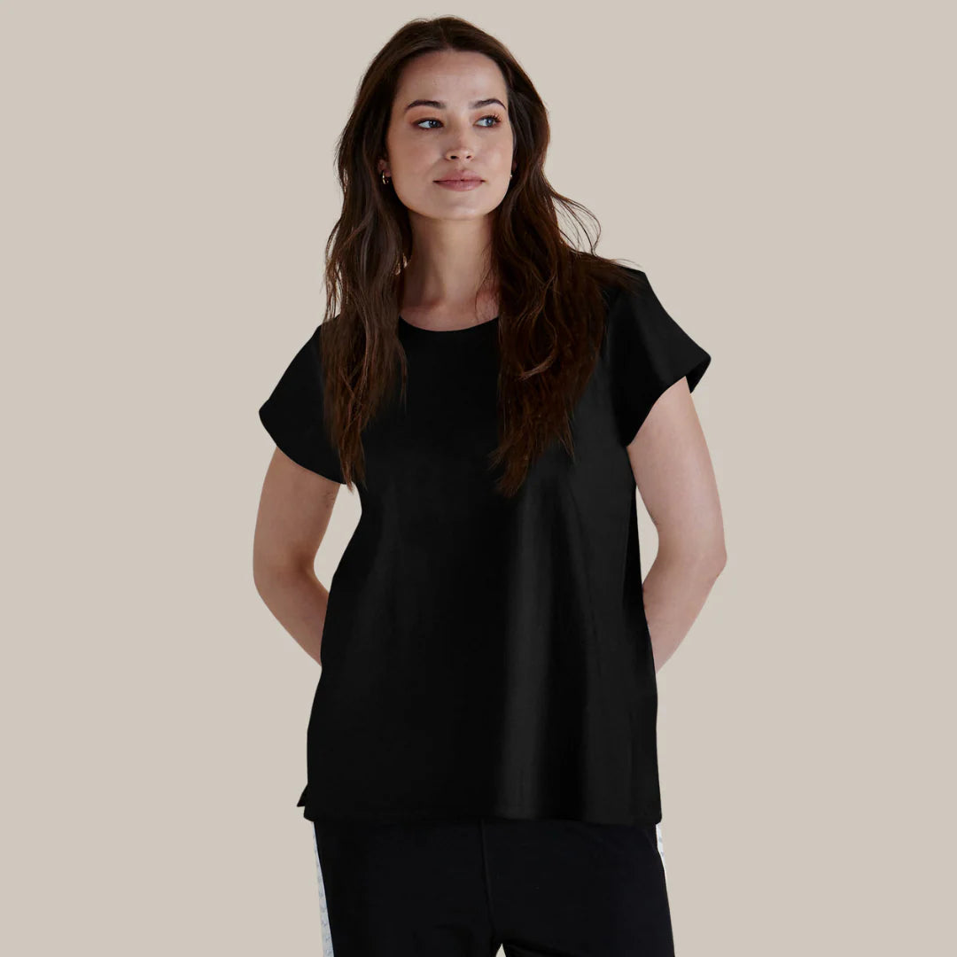 Caia Crew Tee - Black